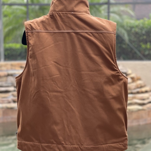 CARHARTT FLAME-RESISTANT QUICK DUCK BROWN VEST JACKET [103387] - Picture 8 of 12